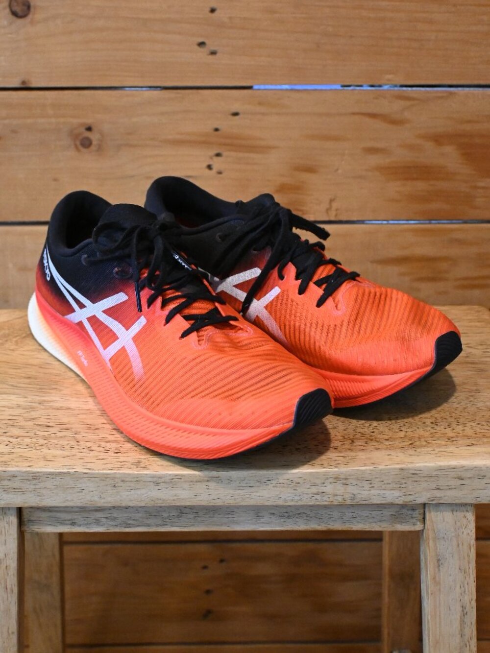 Asics Metaspeed Edge Tokyo Running Shoes in Sunrise Red/White - M 11.5 / EU 46